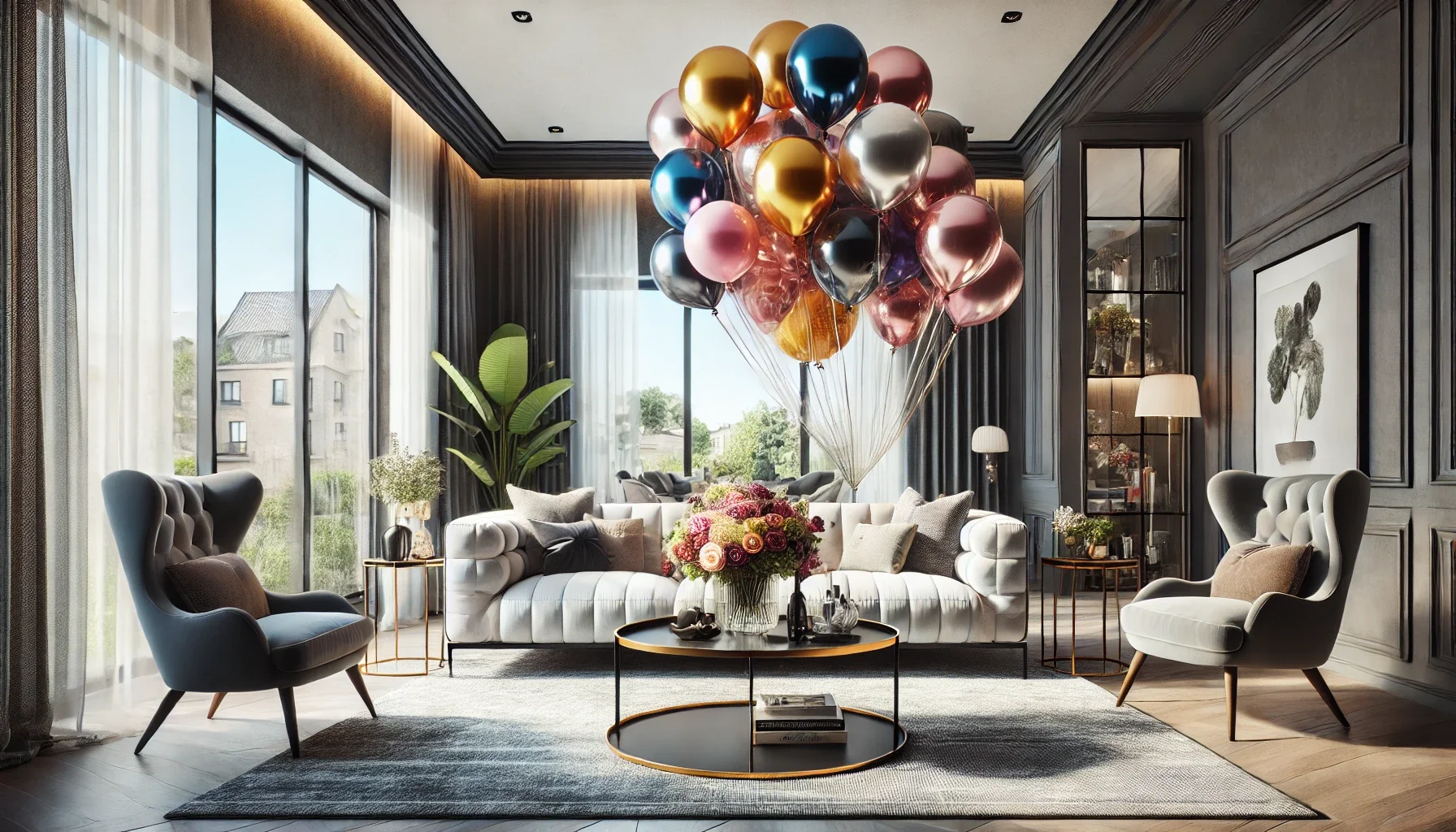 helium balloons, helium filled balloons, balloon decorations, custom balloons